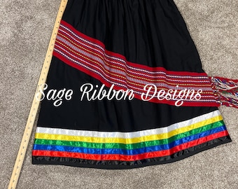 Métis Sash w Fringe Skirt