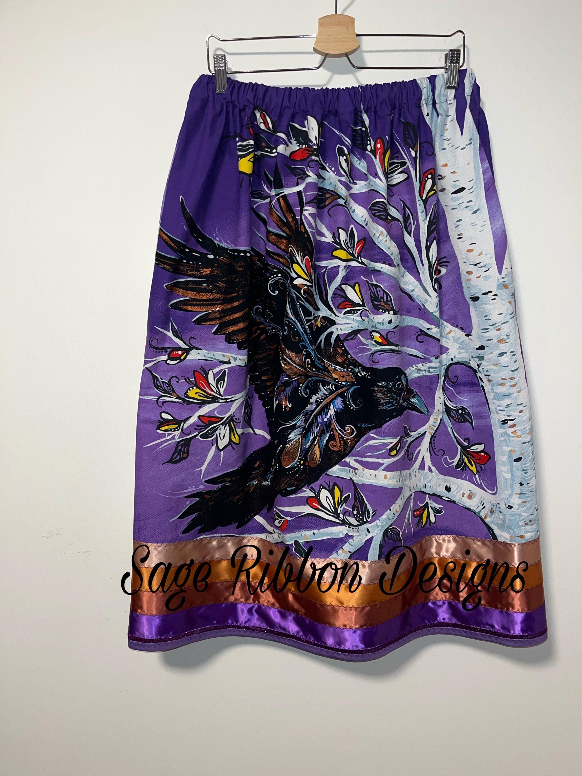 Raven Purple Ribbon Skirt