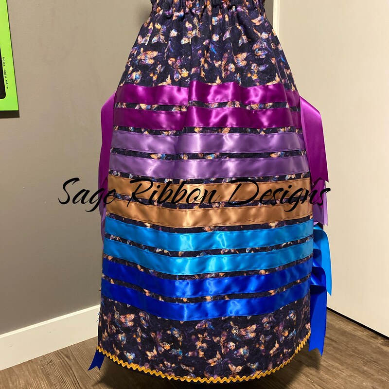 RezRibbons Handmade Neon Butterfly Ribbon Skirt main image 1