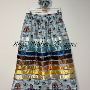 Tribal Animals Ribbon Skirt