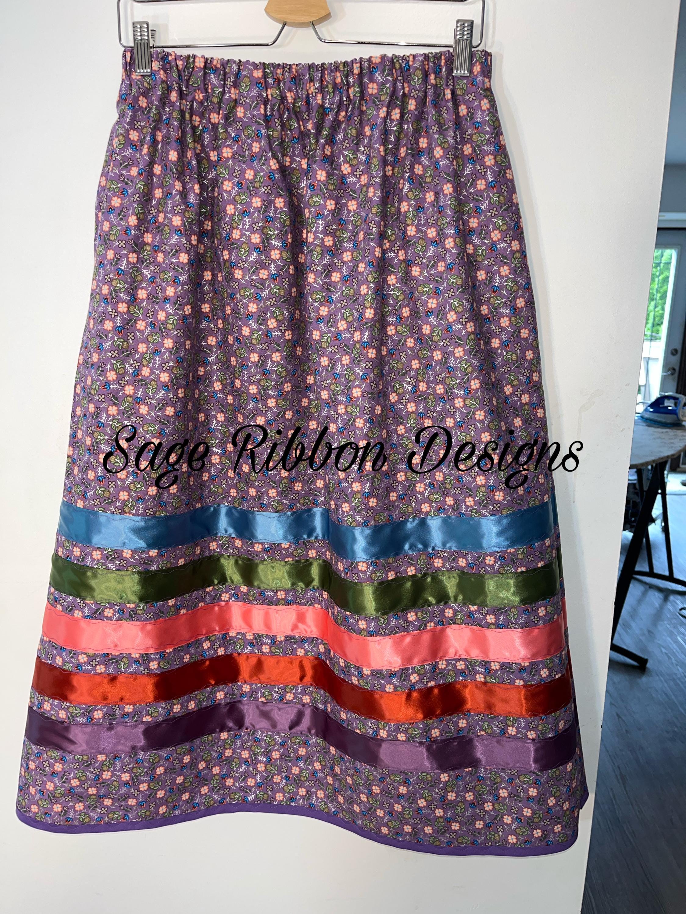 Purple Native America Ribbon Skirt Canada