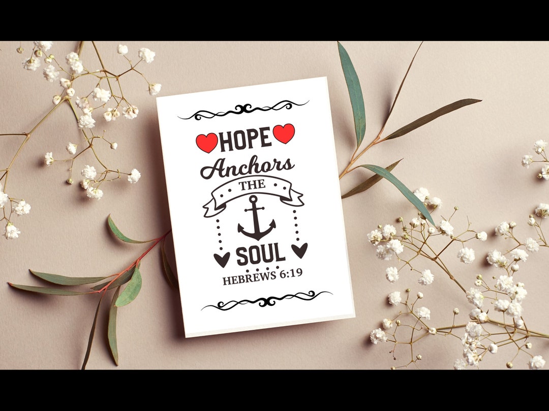 Hope Anchors the Soul Devotional Journal Bible Study Printable Template ...