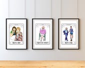 Kath and Kim Tarot Art Prints: Australian TV Comedy (Digital Download)