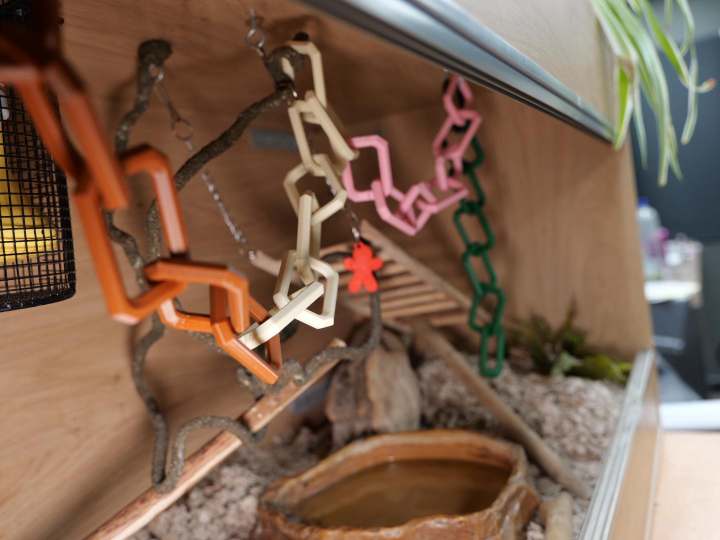 Reptile Climbing Chain/Snake Climber/Reptile tank enrichment/Reptile Tank Decor/Lizard Climber