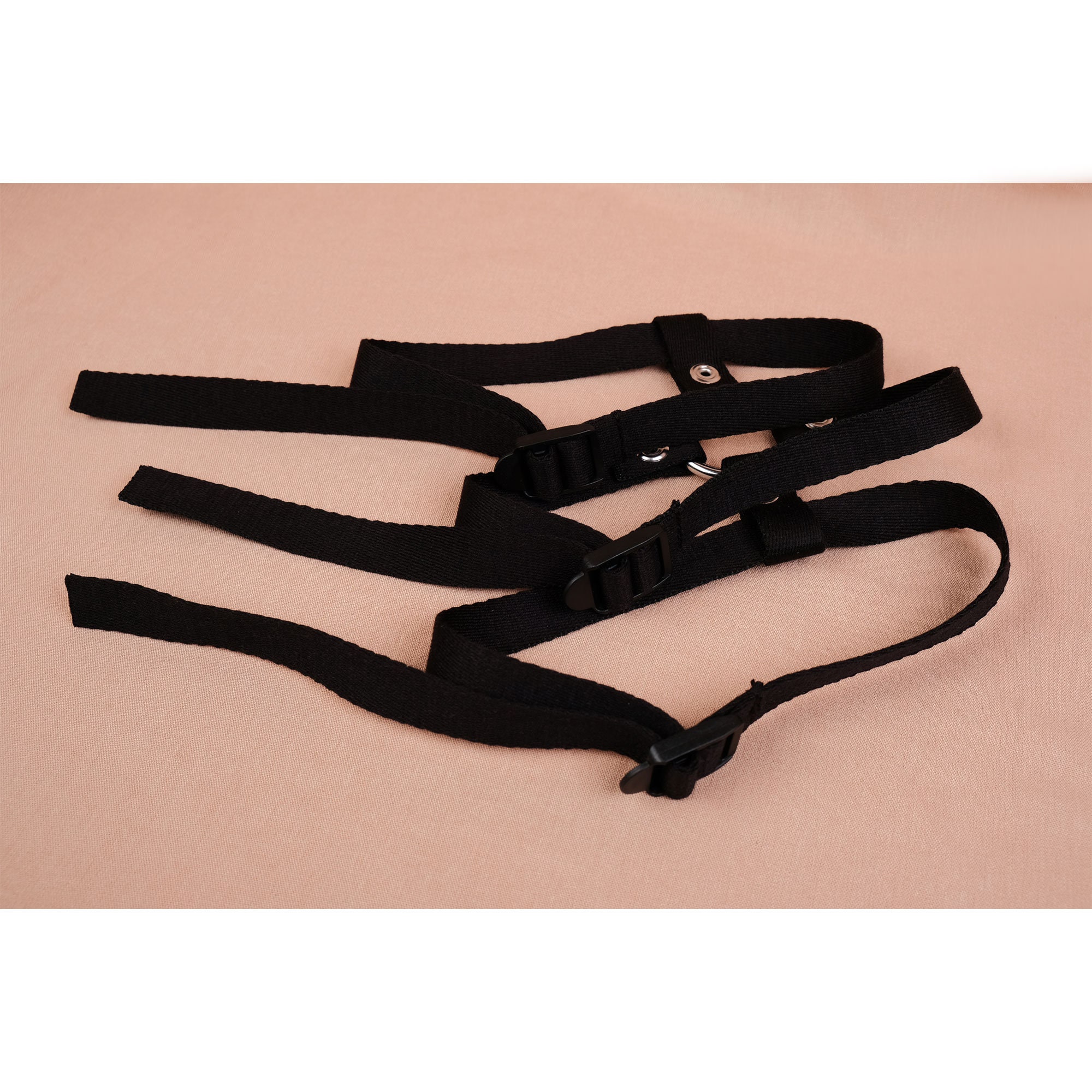 Black Cotton Thigh Harness/thigh Strap on Harness/leg Strapon/lesbian