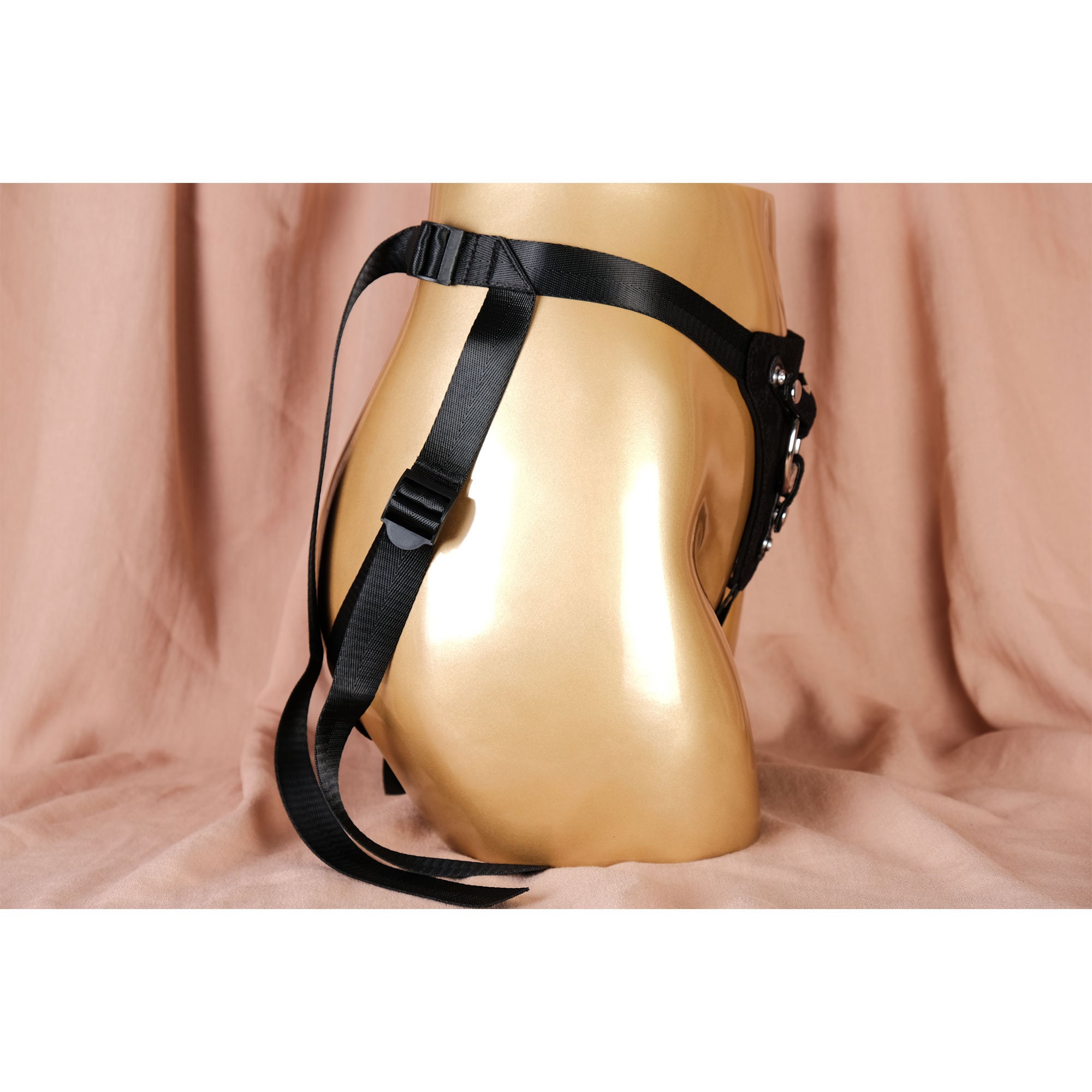 Black Lace Faux Leather Strap on Harness for Pegging/nylon Strapon Belt ...