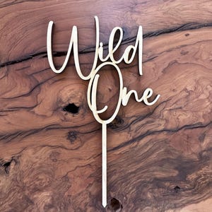 Cake Topper Cake Topper One Birthday Birthday - First Birthday - Wild One