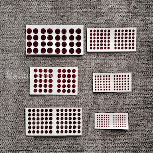 Maroon Velvet Bindi Set: Traditional Indian Forehead Stickers