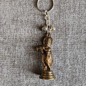 Lord Krishna religieuze sleutelhanger | Betekenisvolle hindoe-cadeau-sleutelhanger gemaakt van ABS-kunststof