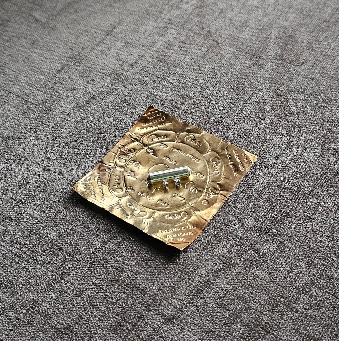 Bala Raksha Yantra – 9x9 Cm Handmade Copper Yantra With Silver Thayathu ...