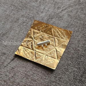 Vastu Yantra – 9x9 cm Handmade Copper Yantra with Silver Thayathu & Energized Options