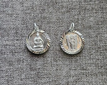 Buy Akshat Sapphire A Sterling Silver (92.5% Purity) Bhagwan God Ayyappa Locket For Men & Women Pure Silver Lord Ayappa Pendant For Good Health & Wealth At