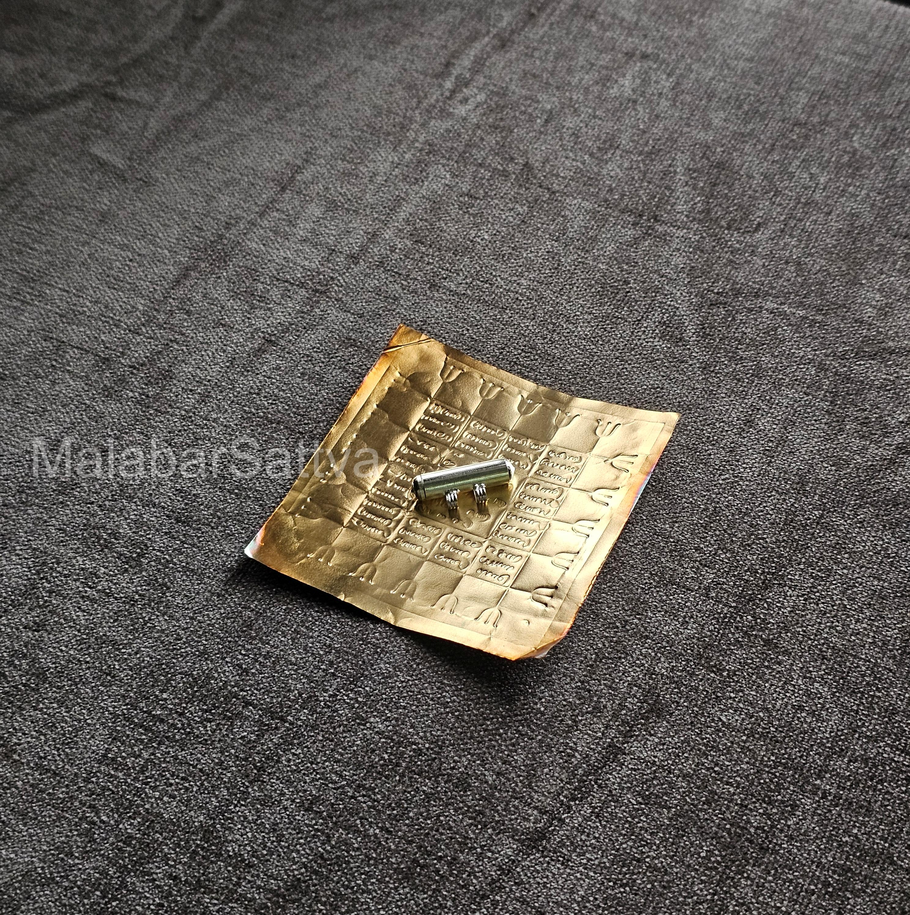 Mahisha Mardini Yantra – 9x9 cm Handmade Copper Yantra with Silver Thayathu & Energized Options