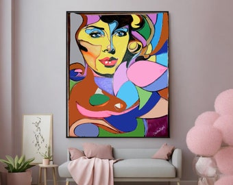 Hand painted, Pop Art - Abstract