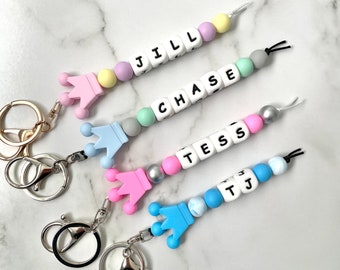 Personalised Keyrings, keychains, personalised bag tags, kids gift, school bag baby bag keyring, personalised teacher gifts, baby gift