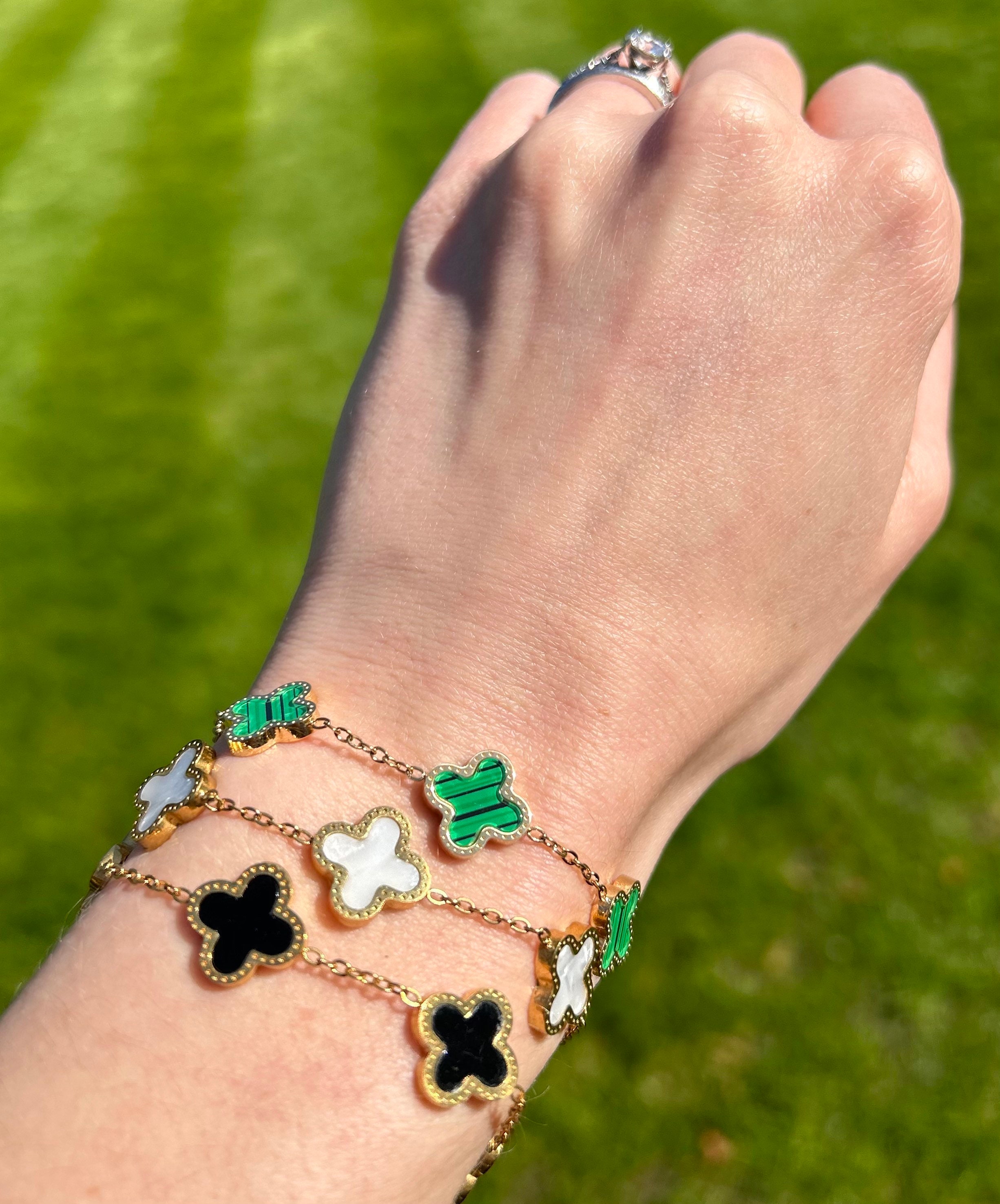 Umces Four Leaf Clover Bracelet Clover Bracelet India