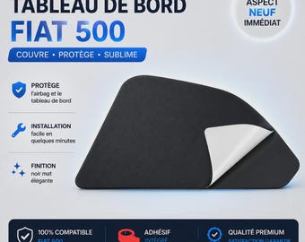Fiat 500 dashboard crack cover – Adhesive compatible airbag cover