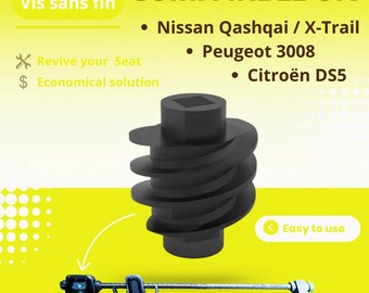Worm gear for electric seat adjustment - Peugeot 3008 / Citroën DS5 / Nissan