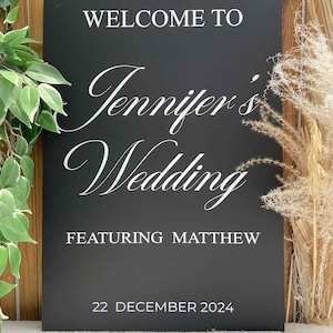 Acrylic Wedding Welcome sign