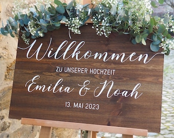 Willkommensschild Aus Holz