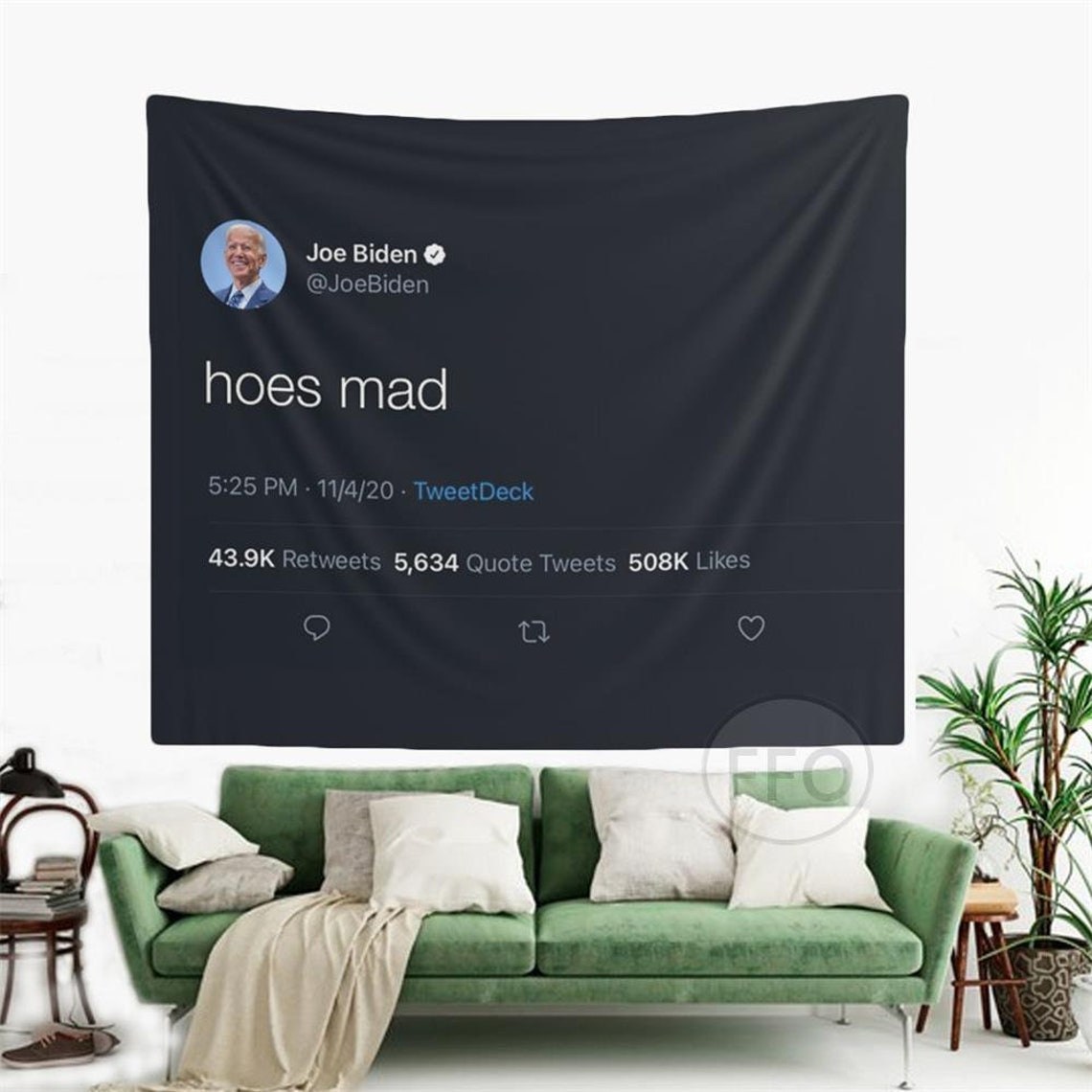 The Funny Joe Tweet Flag hoes Mad Funny College Etsy