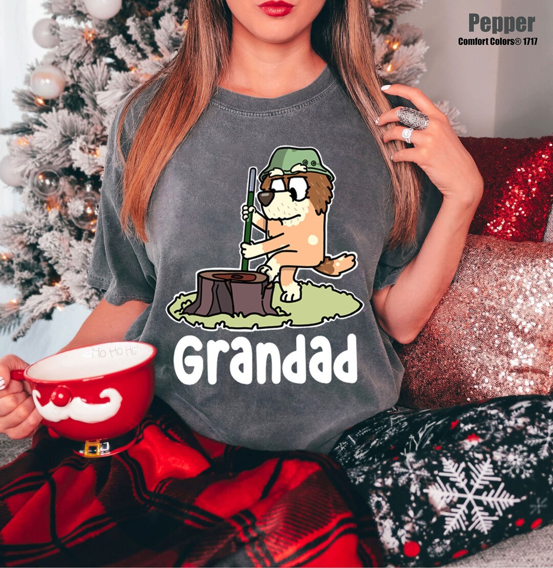 Bluey Grandad Shirt Bluey Birthday Party Shirt Bluey Etsy UK