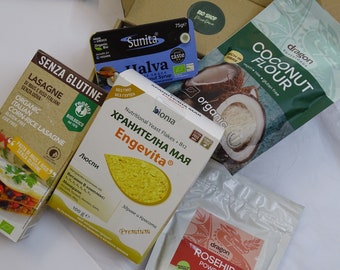 Vegane Glutenfreie Geschenkbox, Veganes Geschenk für Mama, Speziell ausgewähltes Bio-veganes Geschenk