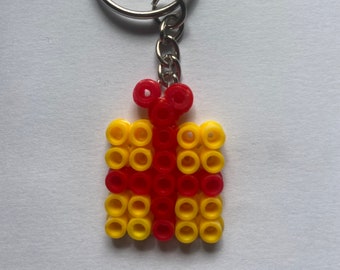 Christmas, present, Hama Beads, Design, keyring, magnet, stud earrings, dangly earrings, pin badge, decoration, hairclip, necklace