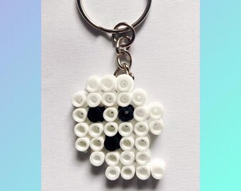 Hama Beads, Ghost, Halloween, Design, Decoration, Magnet, Pin Badge, Keyring, Necklace, Hair clip, Earrings