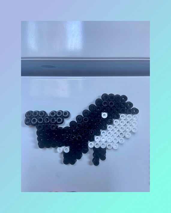 Hama Beads Orca Whale Design Decoration Pin Etsy