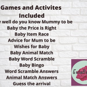 Dragon Themed Baby Shower Games, Cute Dragon Shower Games Bundle ...