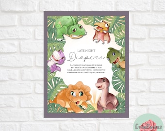 Land Before Time Baby Shower Sign Bundle, Printable (Digital Download)