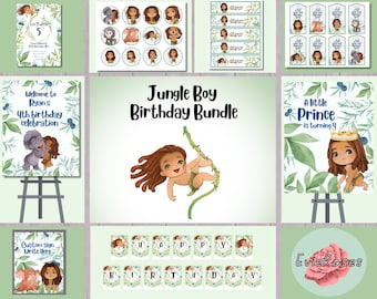 Jungle Birthday Party Decor: Wild Animal Theme (Digital Download)