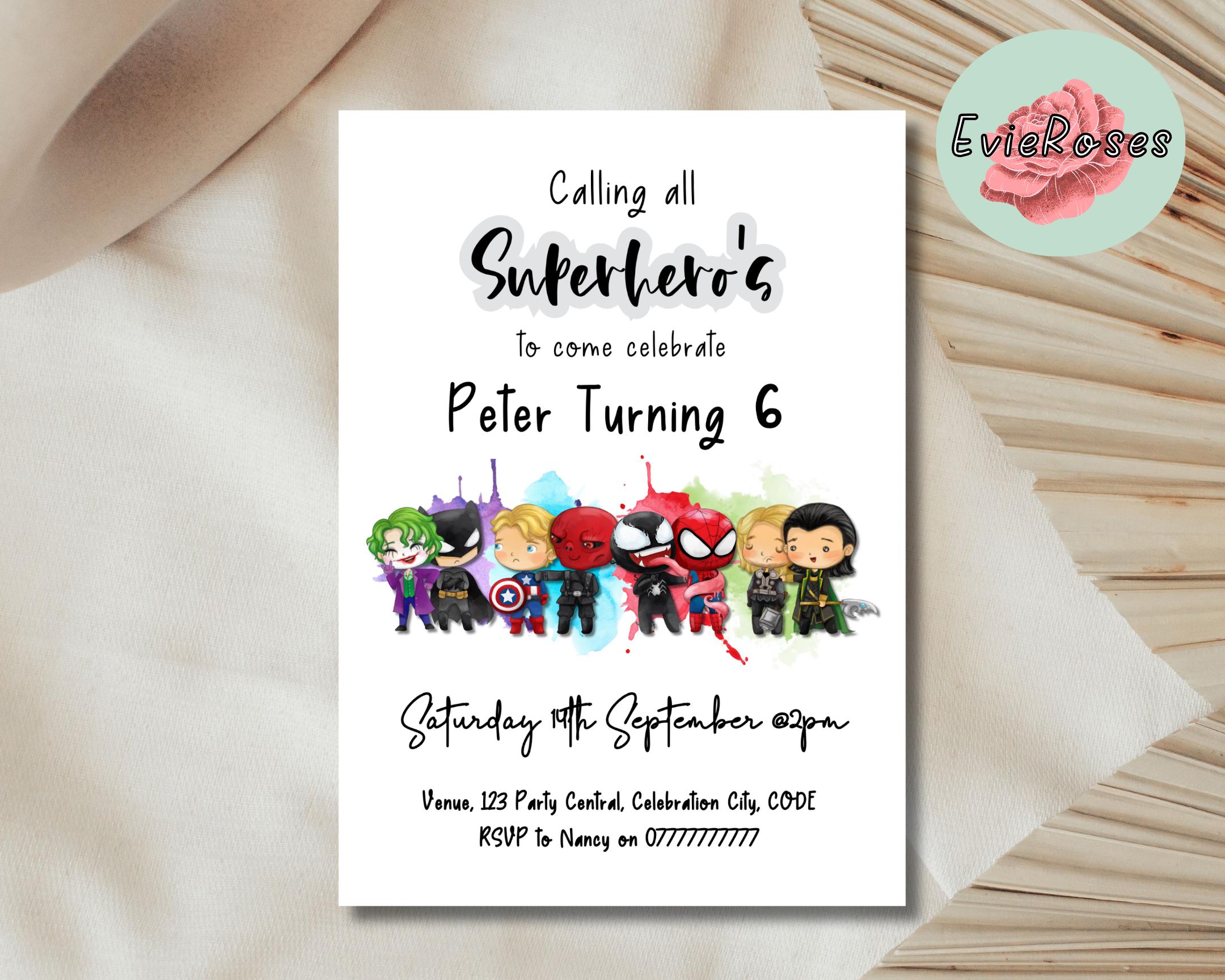 Villain party invite - Etsy México, image size:2160x1728
