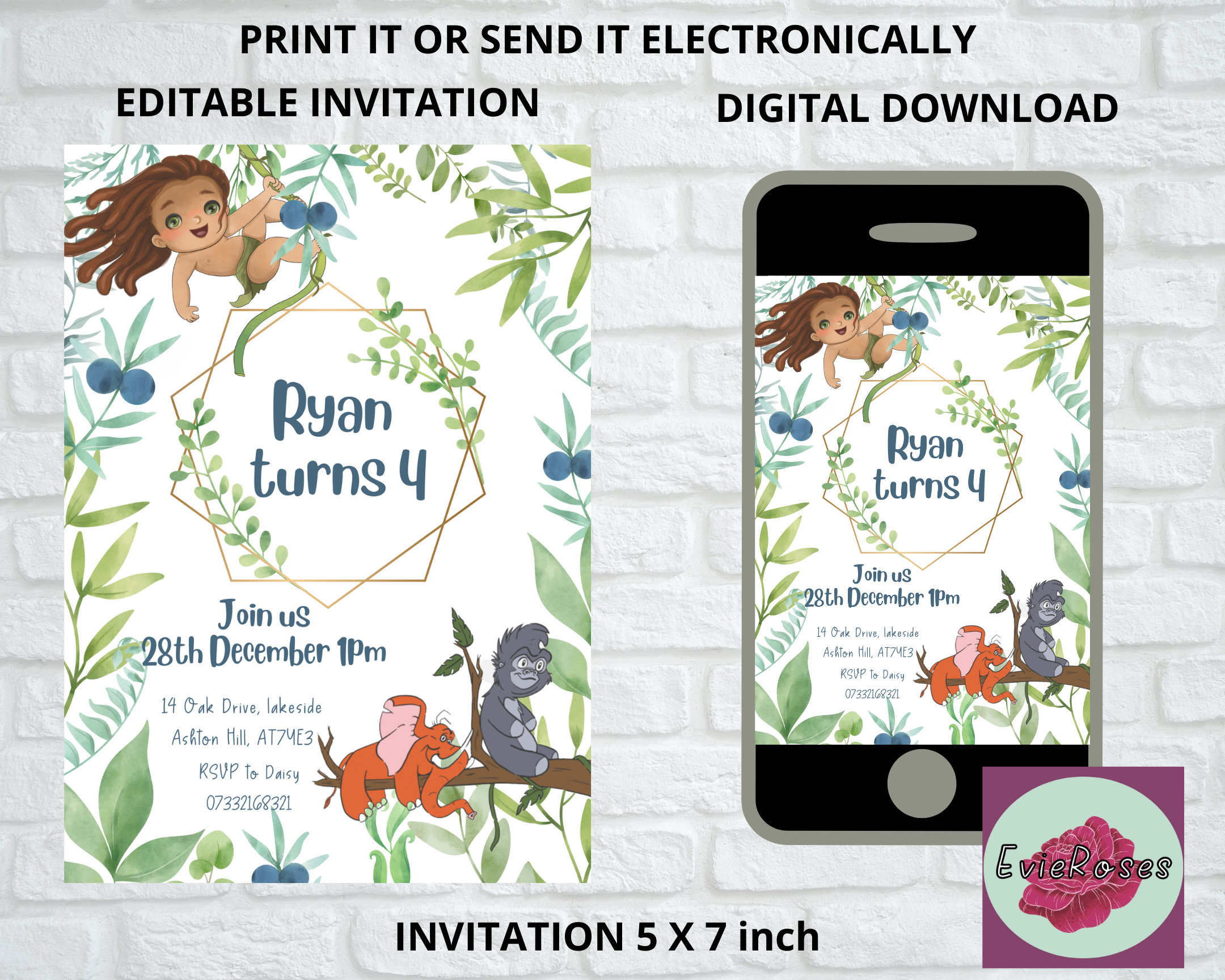 jungle-birthday-bundle-wild-animal-themed-kids-party-decor-etsy
