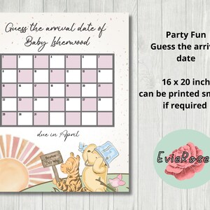 Classic Winnie the Pooh Baby Shower Games, Pooh and Piglet Party Activities, Girls Baby Shower Bundle, Pink Party Supplies