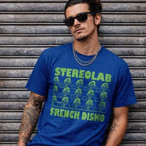 T-shirt Disko français Stereolab, groupe d'avant-pop, chemise Stereolab, indie pop, t-shirts musicaux, T-shirt unisexe