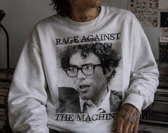Bernie Sanders Rage Against The Machine Sweatshirt, Bernie Sanders Sweatshirt, Hommage shirts, Trui, Ronde hals, Unisex