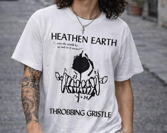TG Heathen Earth T-shirt, Throbbing Gristle shirt, Industrial Music, Music Graphic Tees, Gifts for Fan, Unisex T-shirt