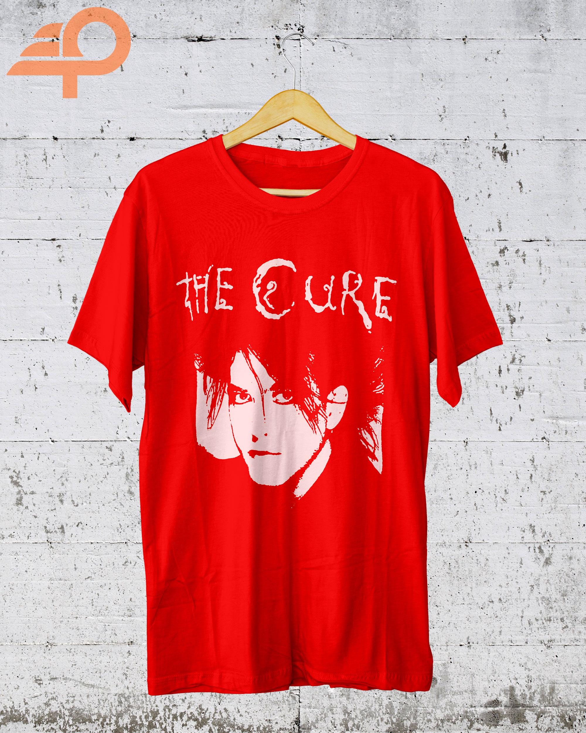 Rock Off Officially Licensed Products The Cure T Shirt Hi Build Circle Band Logo Nouveau Officiel Unisex Noir Size S