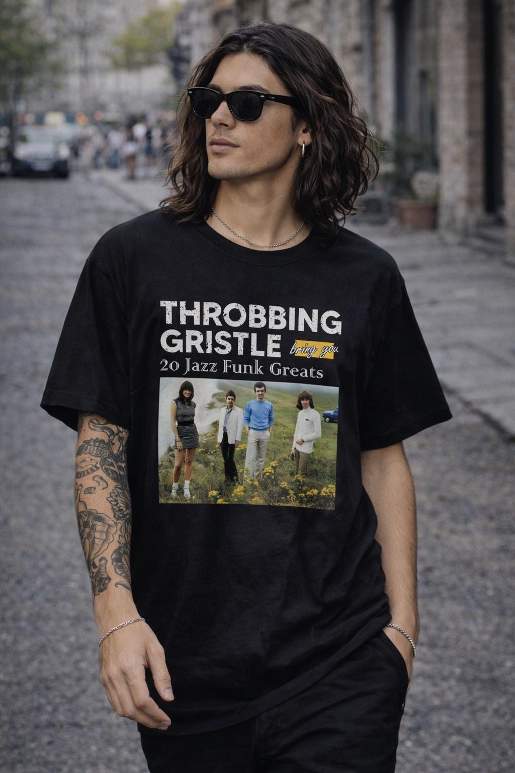 THROW YA FIST Tee SS Mサイズ Throbbing Gristle 20 Jazz Funk Greats T-shirt, Throbbing Gristle