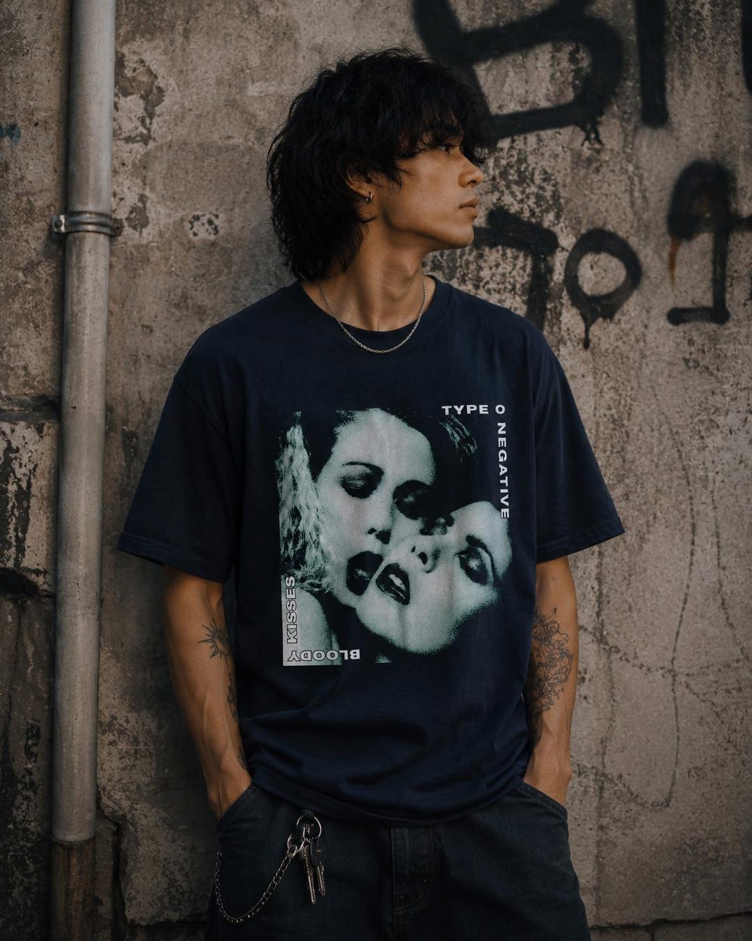 Bloody Kisses Type O Negative T-shirt, Album Metal Inspired
