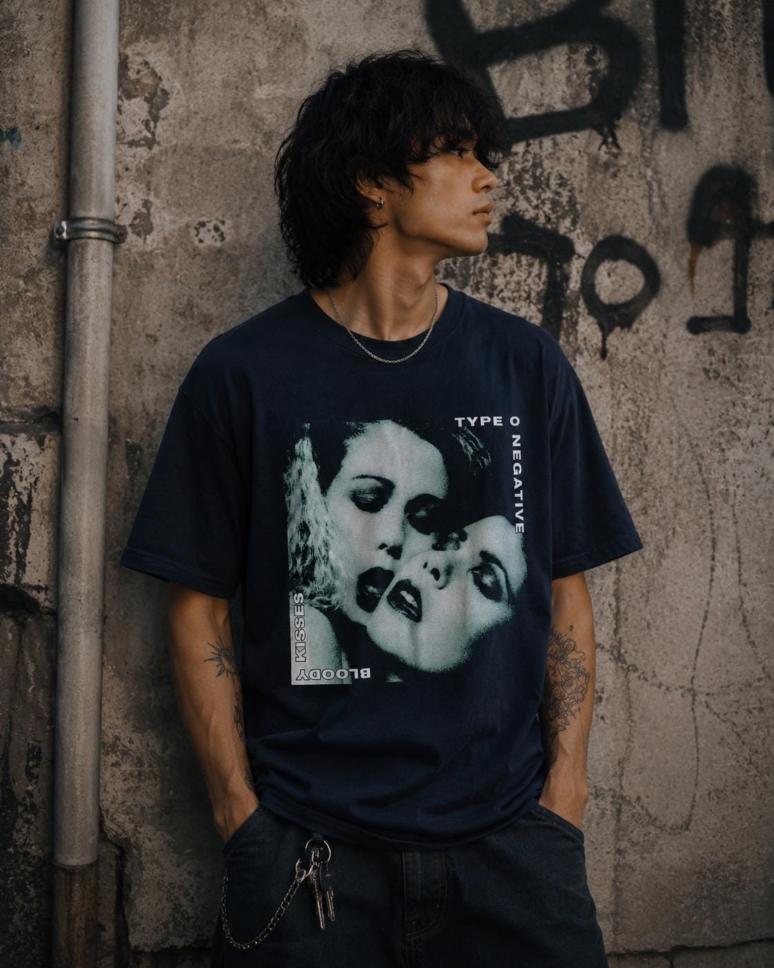 Bloody Kisses Type O Negative T-shirt, Album Metal Inspired
