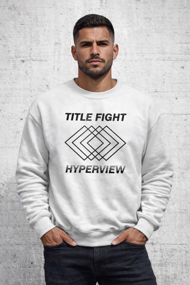 Title Fight Sweatshirt, Hyperview Album Inspired Graphic Crewneck, 90s Emo Punk Shirt, Music Fan Gift, Unisex Band Gift image 1