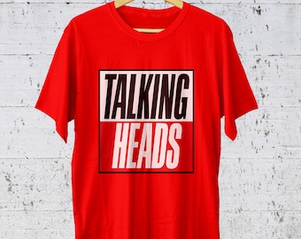 Talking Heads T-shirt, Punk Band Shirt, Logo Band, Music Merch, Unisex T-shirt