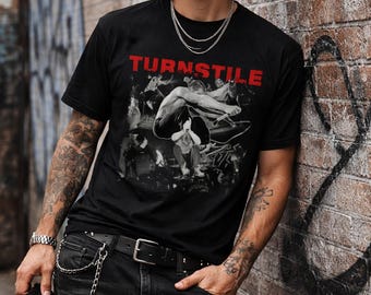 Turnstile Tour T-shirt, Hardcore Punk Band Merch, Unisex Graphic