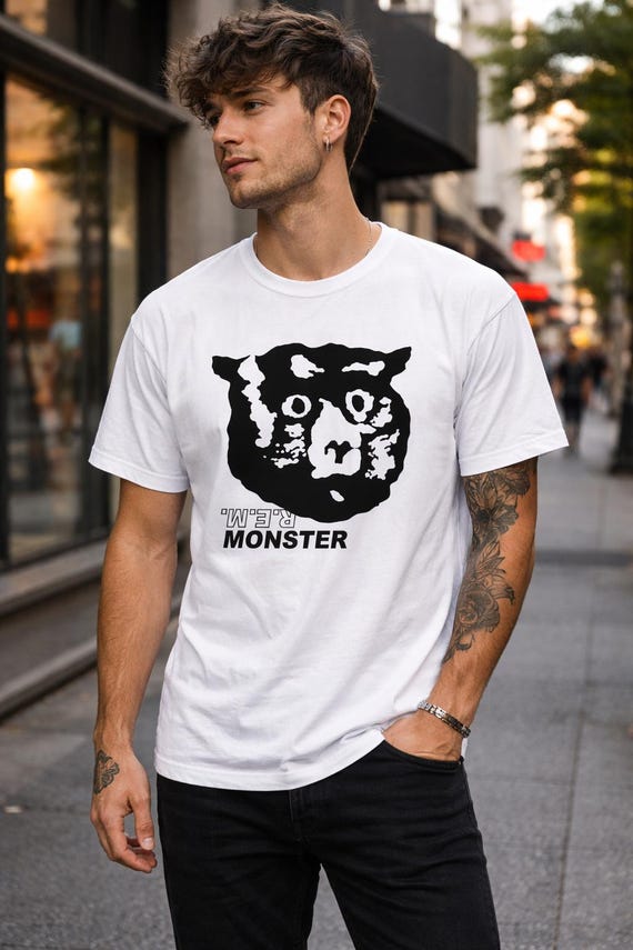 REM Monster T-shirt, Alternative Rock, REM Band Inspired 90's