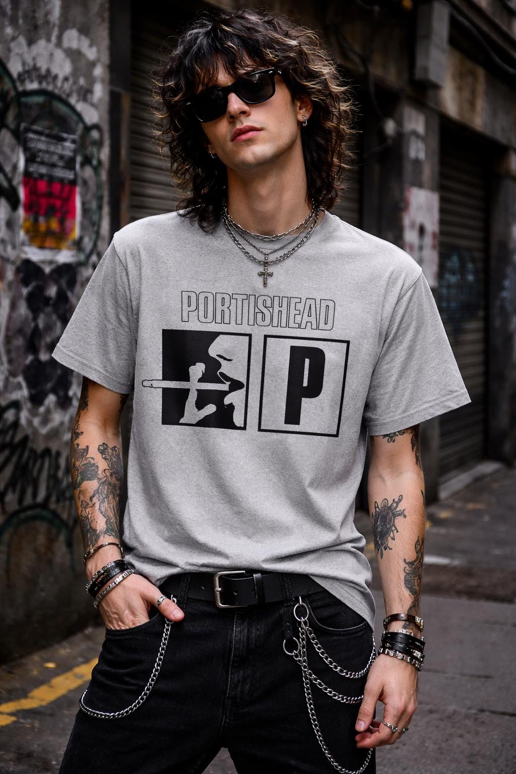 Portishead T-shirt, Dummy Album Cover Graphic Tee, Vintage 90s