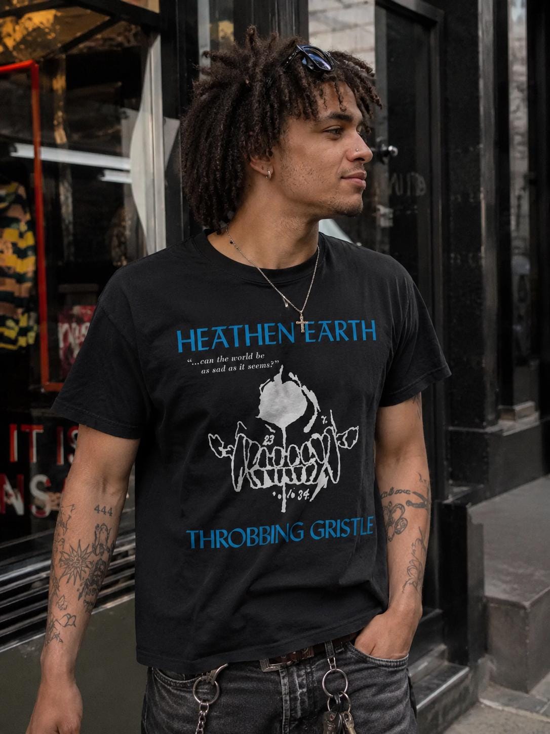 TG Heathen Earth T-shirt, Throbbing Gristle Shirt, Industrial