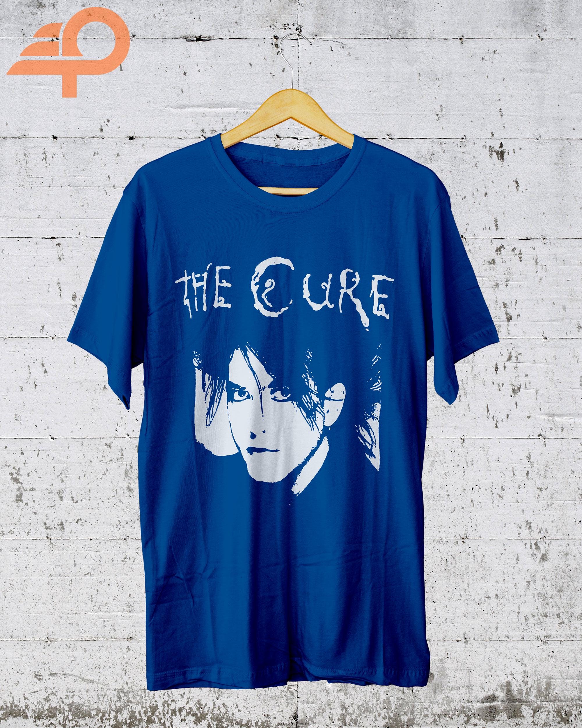 The Cure Robert Illustration Band Logo T-Shirt - Official Licensed Men's Black Tee, Unisex Fit, Size M - View #3